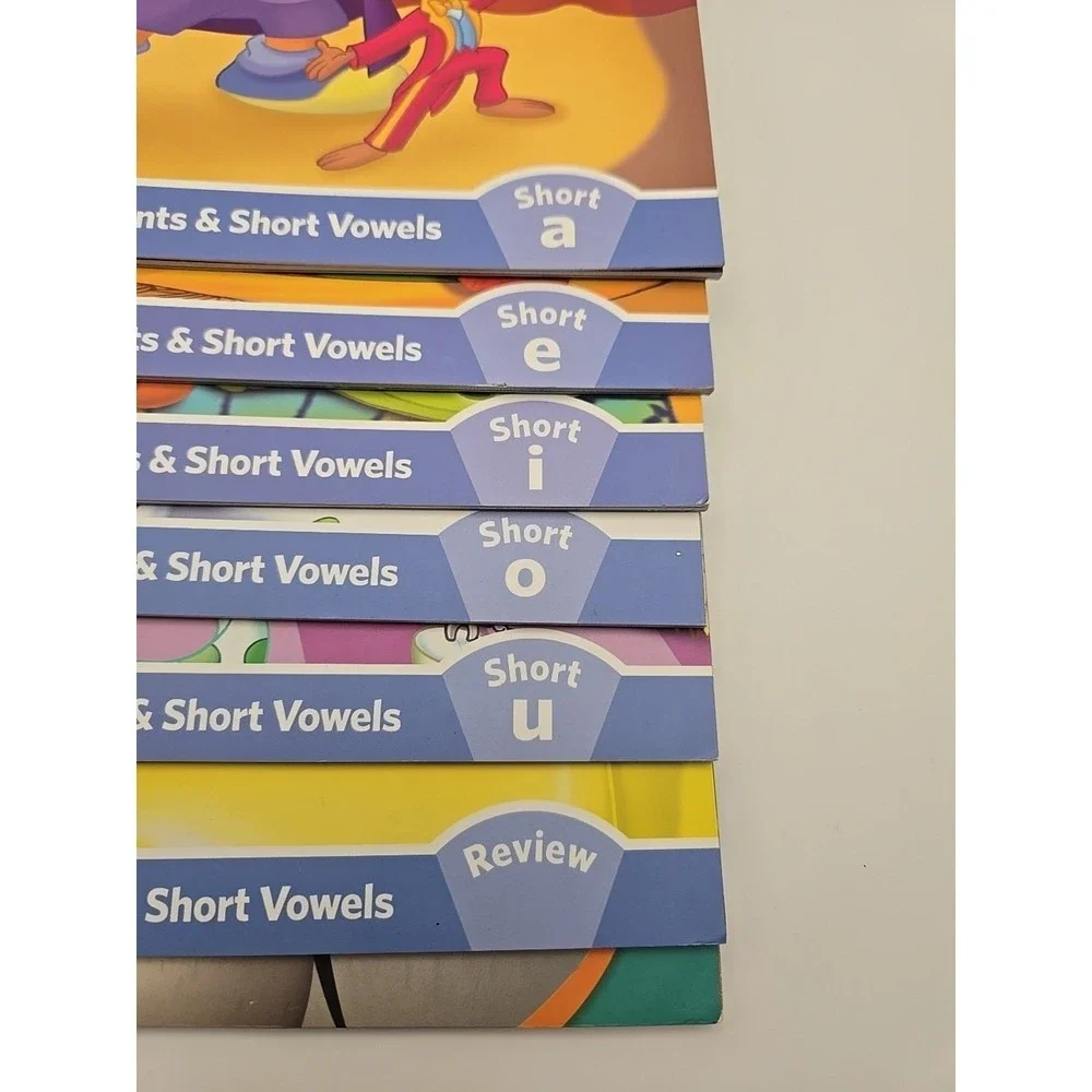 LeapFrog Tag‎ Early Reading Books Lot of 7 Short Vowels + Review Phonics
